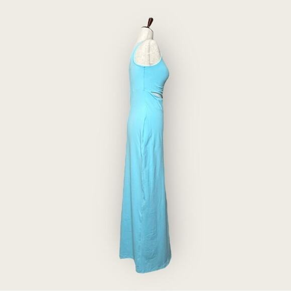 NWT | Susana Monaco | One Shoulder Cut Out Maxi Dress | Fresh Water | Medium - Picture 6 of 12